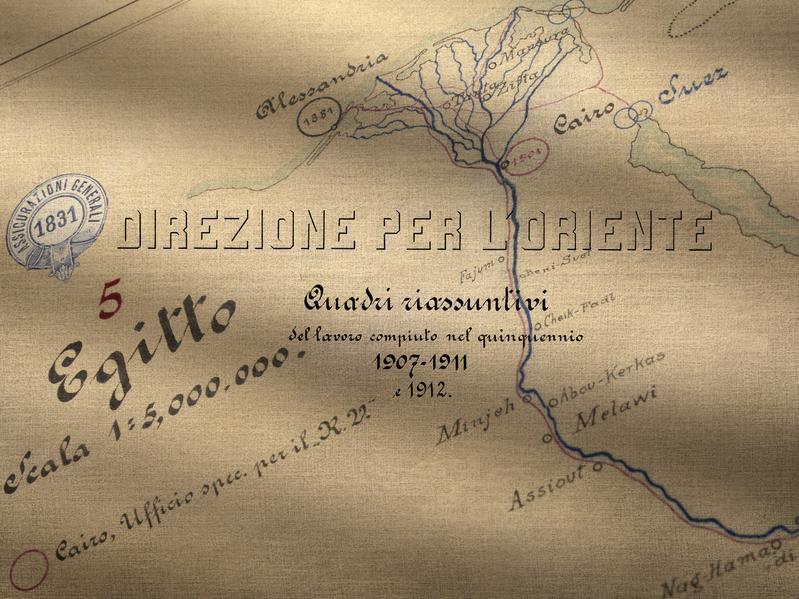 Mappe dei territori di attività della Direzione per l’Oriente di Generali (1912) / ph. Massimo Gardone 