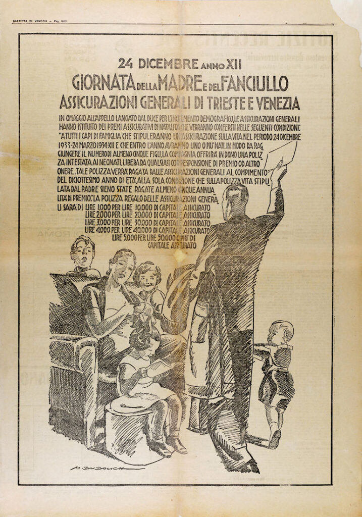 Marcello Dudovich, manifesto pubblicitario (24 dicembre, 1933)