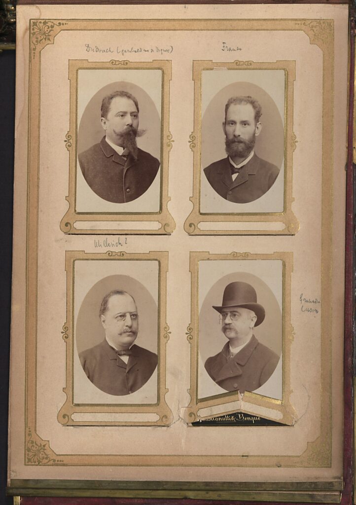 Sebastianutti & Benque – Trieste, Davide Cusin jubilee photo album, detail (1887) 