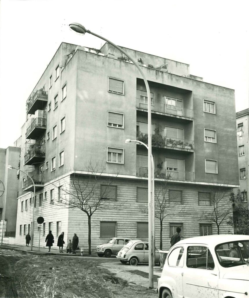 Edificio INA in Roma, via Vescia (1950)